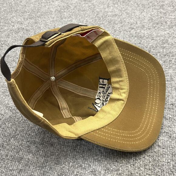 Vintage 80s 90s FILSON Waxed Tin Cloth Cap HAT Made in USA Rare Adjustable S-M - Picture 5 of 7